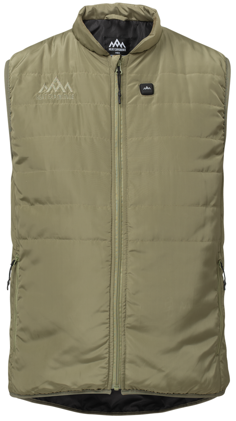 Heat Experience Heated Everyday Vest Mens L Lichen Green