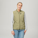 Heat Experience Heated Everyday Vest Womens XS Lichen Green