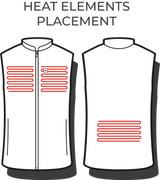 Heat Experience Heated Everyday Vest Womens M Tidal Foam