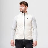 Heat Experience Heated Fleece Vest Mens XXL Sand