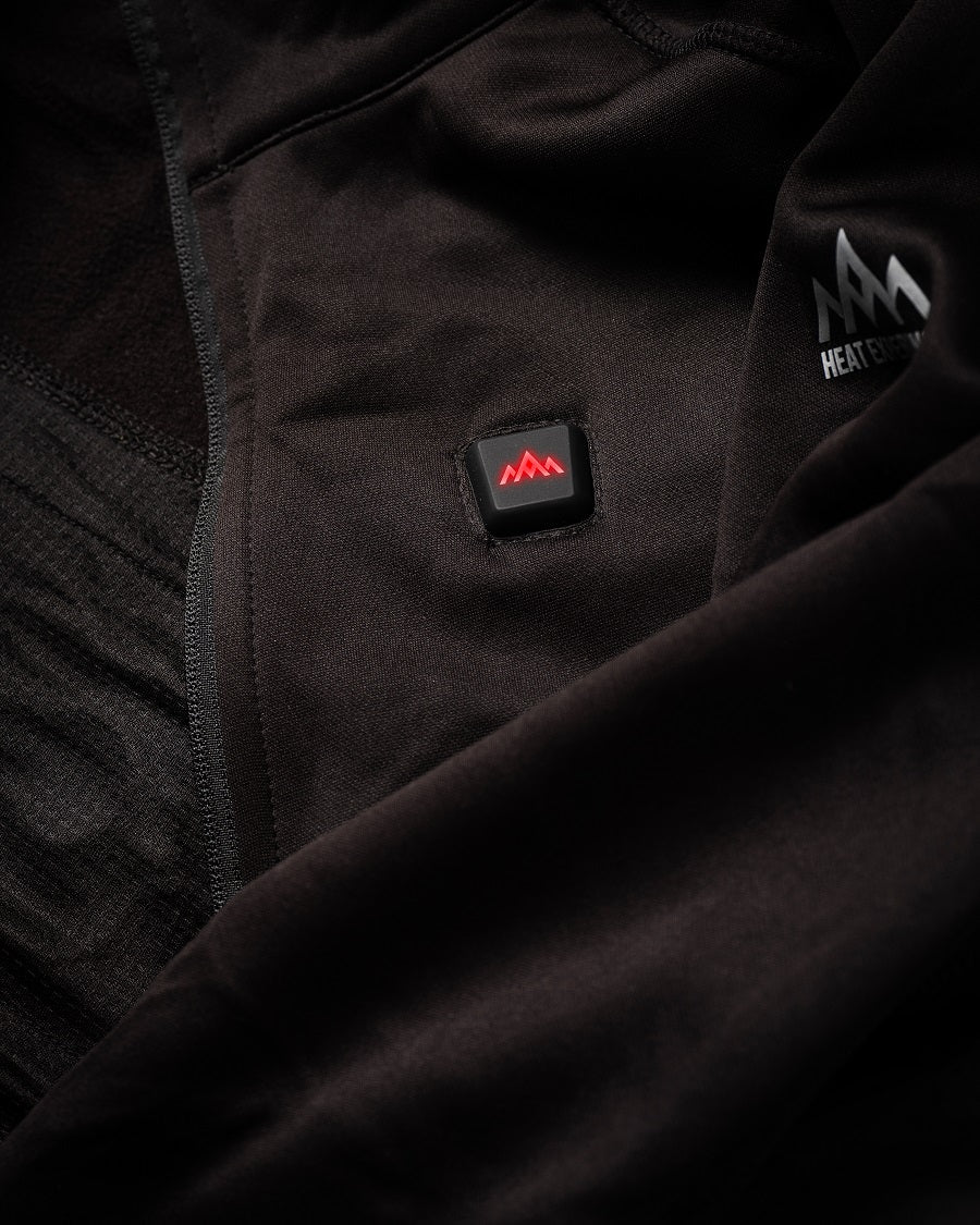 Heat Experience Heated Fleece Vest Womens XS Black