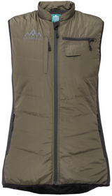 Heat Experience Heated Hunt Vest Womens L Green/Black