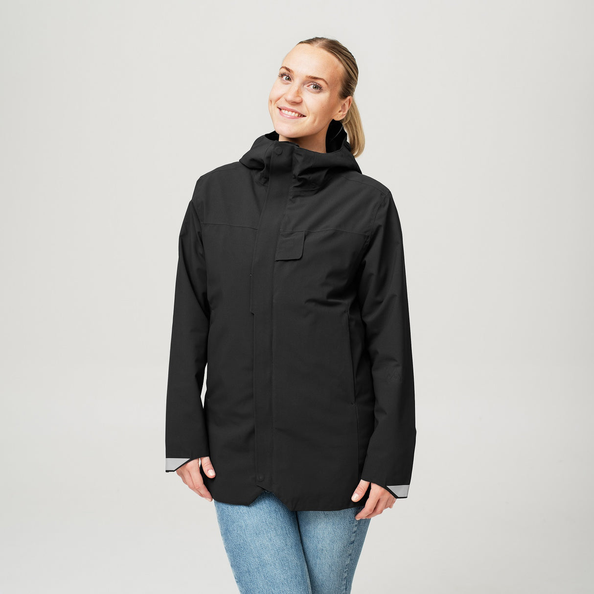 Heat Experience Heated Oslo Coat Womens XL Black