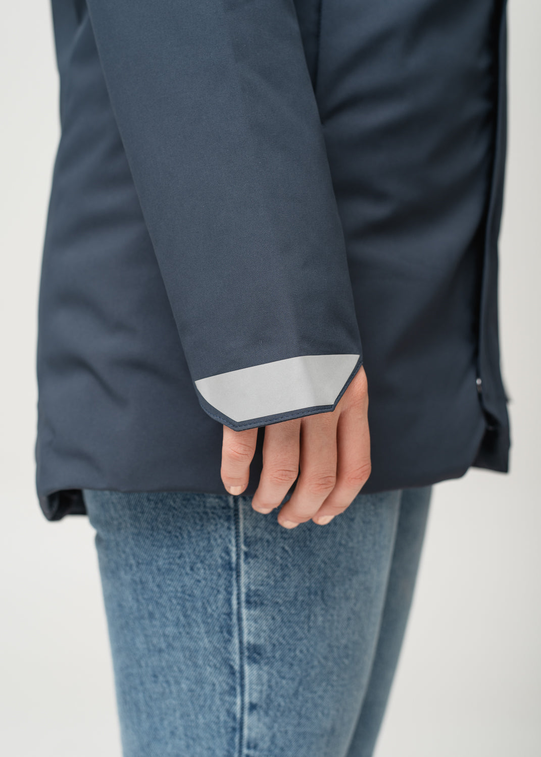 Heat Experience Heated Oslo Coat Womens XS Navy