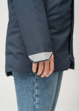 Heat Experience Heated Oslo Coat Womens XL Navy