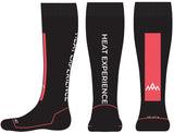Heat Experience Heated Technical Socks w/batt. M Red/Black - EU40/42