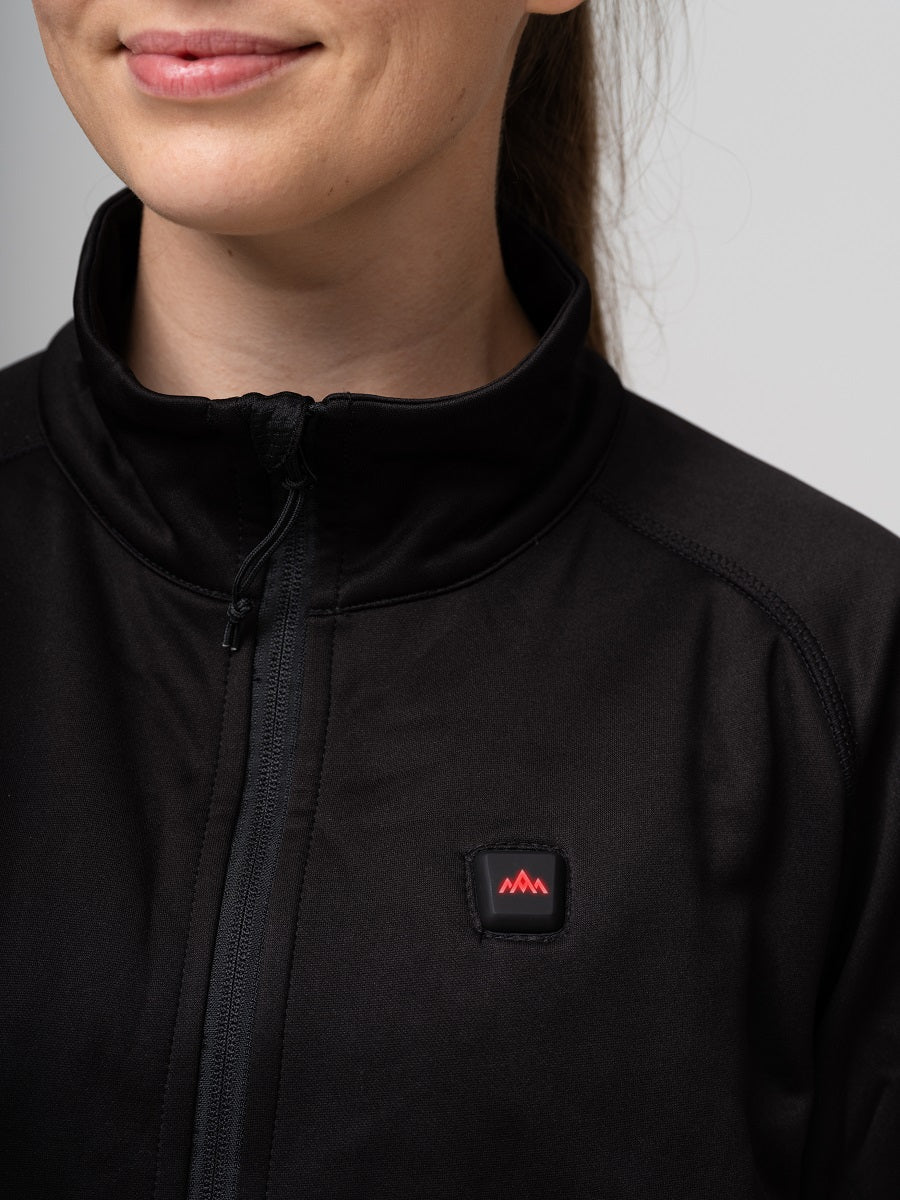 Heat Experience Heatx Heated Fleece Sweater Womens S Black