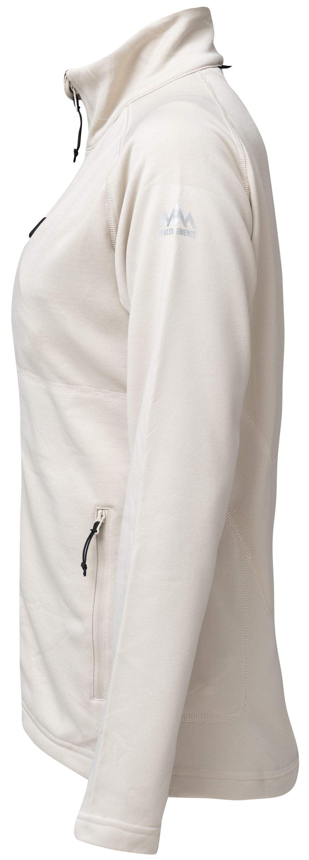 Heat Experience Heatx Heated Fleece Sweater Womens M Sand