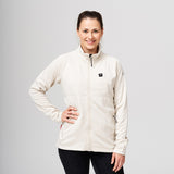 Heat Experience Heatx Heated Fleece Sweater Womens XL Sand