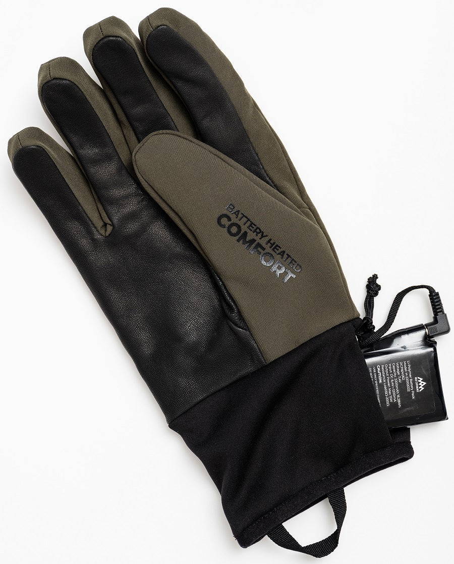 Heat Experience Heatx Heated Light Hunt Gloves XL Olive Green