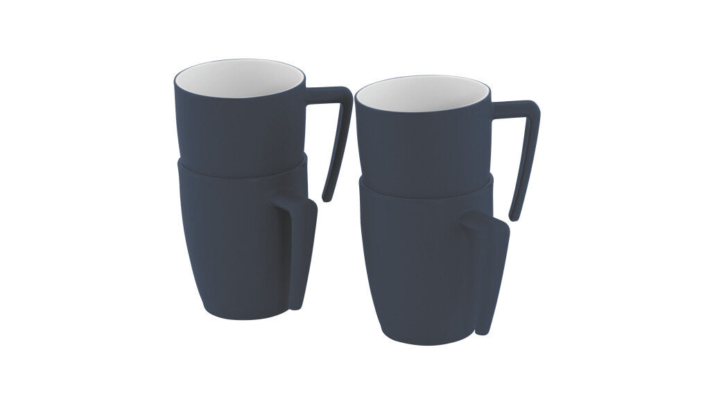 Outwell Gala 4 Person Mug Set Navy Night