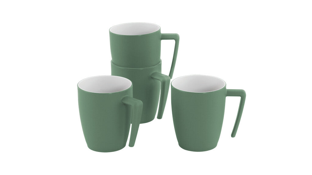 Outwell Gala 4 Person Mug Set Shadow Green