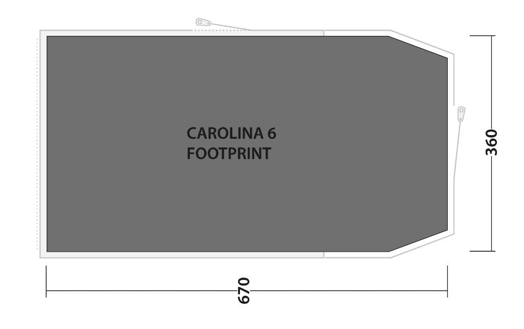Outwell Footprint Carolina 6