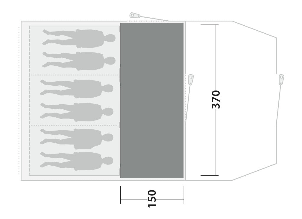 Outwell Cozy Carpet Rockwell 6 – Tältmatta