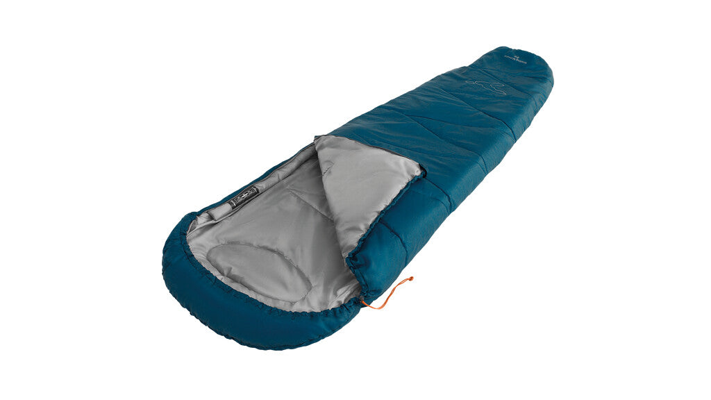 Easy Camp Starling Mummy Blue 8°C - Left side zipper