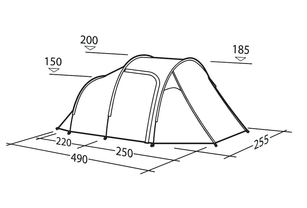 Robens Cima Versa 4 Tält 4 Personer Grön
