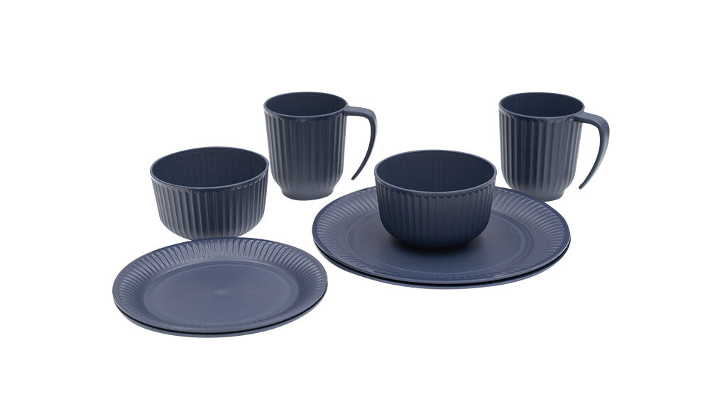 Outwell Delish 2 Person Dinner Set Navy Night