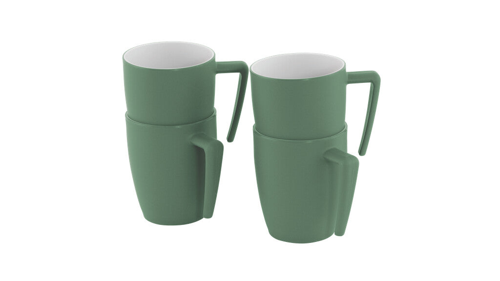 Outwell Gala 4 Person Mug Set Shadow Green