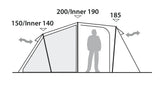 Robens Cima Versa 4 Tält 4 Personer Grön