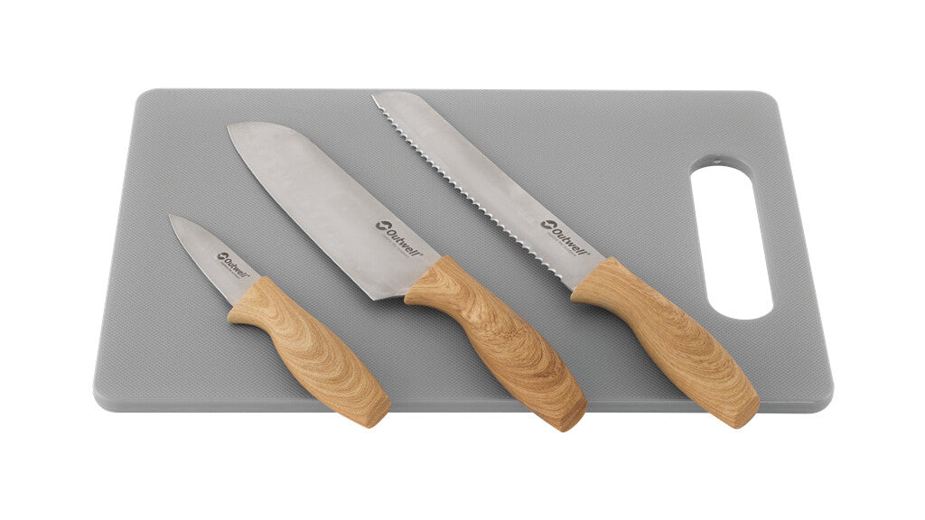Outwell Caldas Knife Set w/Cutting Board