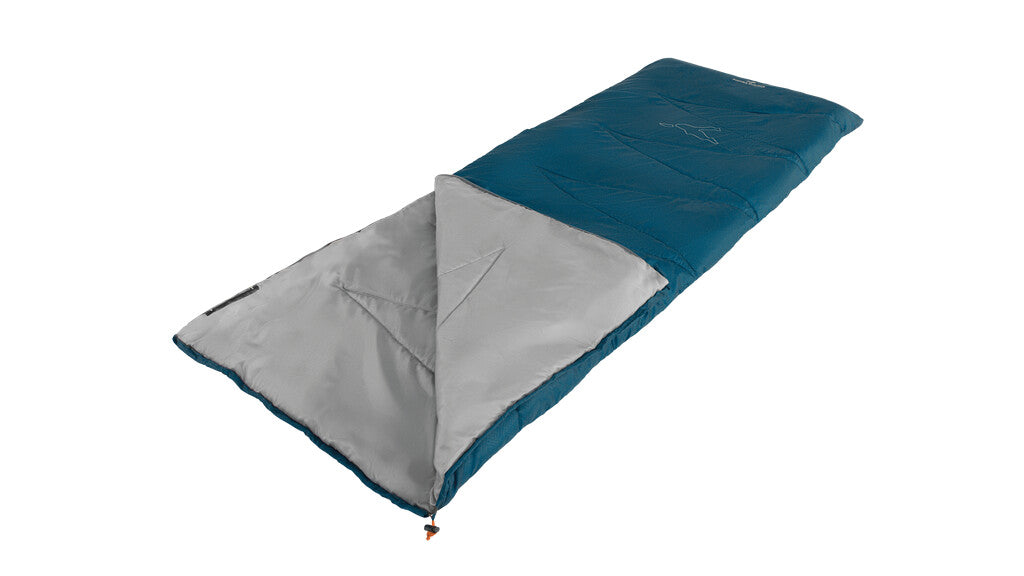 Easy Camp Starling Square Blue 10°C - Left side zipper