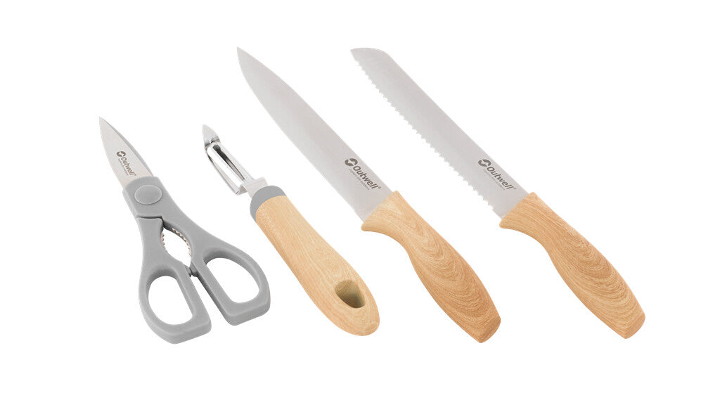 Outwell Chena Knife Set w/Peeler & Scissors