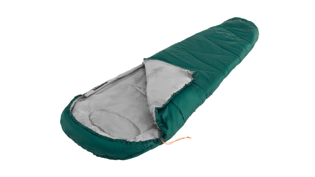 Easy Camp Starling Mummy Green 8°C - Left side zipper