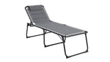 Outwell Samoa Hopfällbar Solsäng 70 x 200/214 x 49 cm Grå, Snabbtorkande