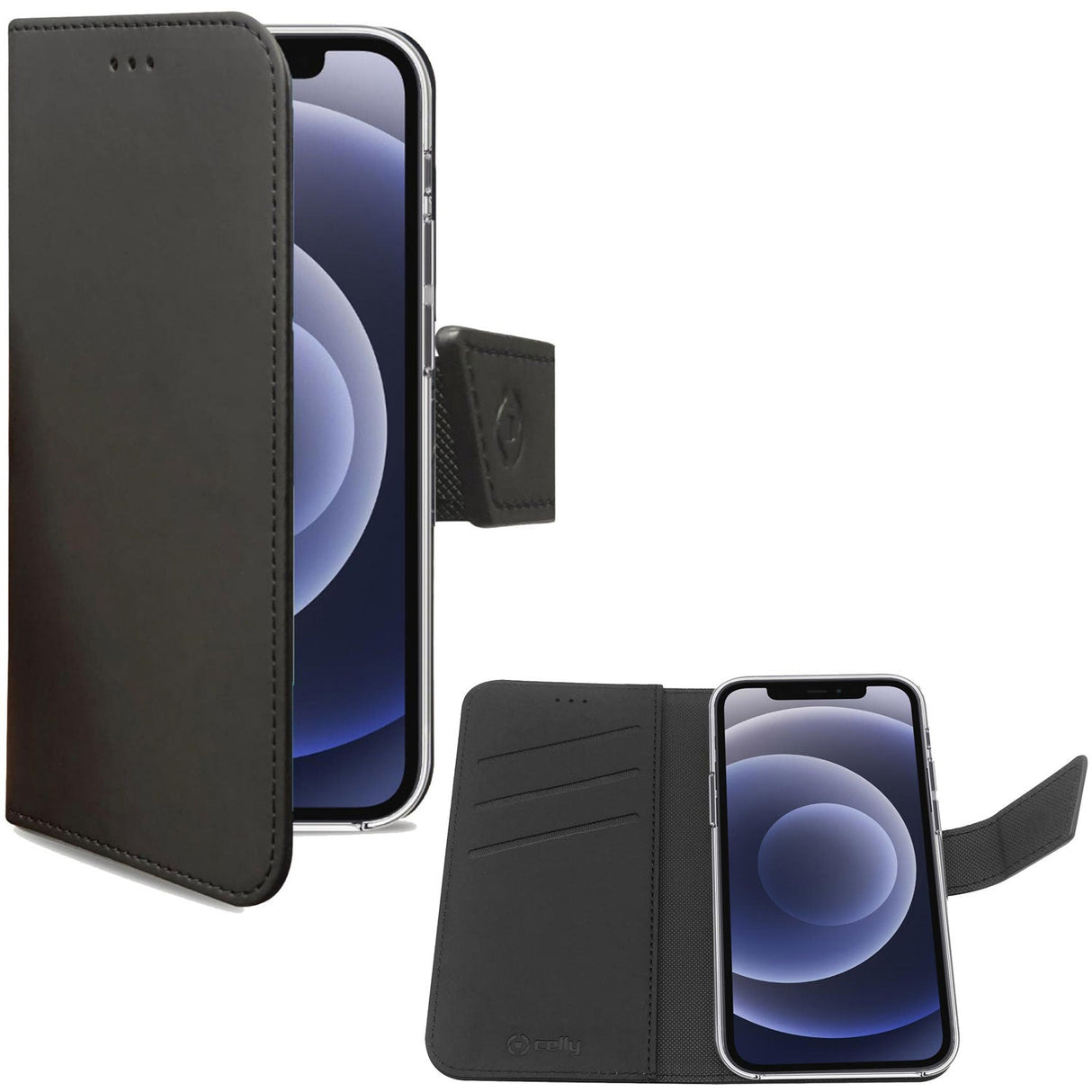 Celly Wallet Case iPhone 13 Pro Svart