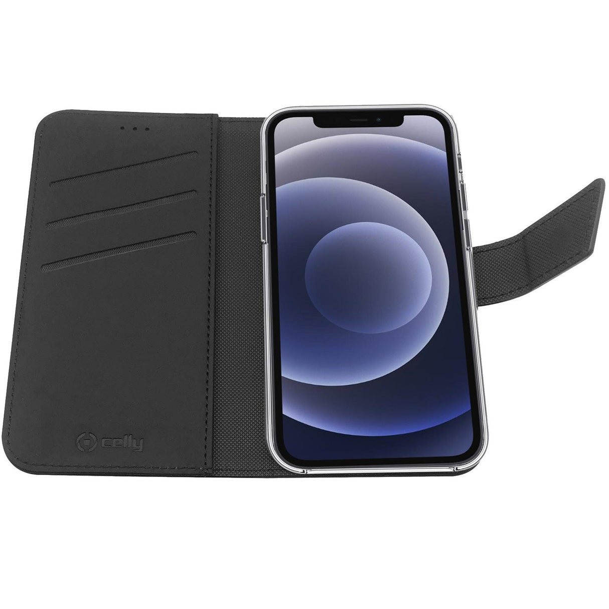 Celly Wallet Case iPhone 13 Pro Svart