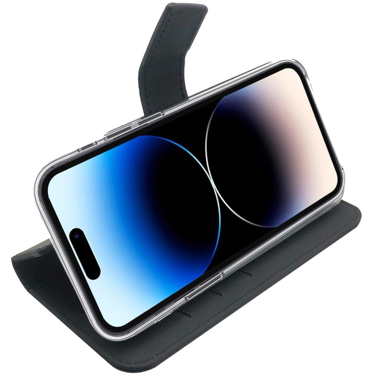 Celly Wallet Case iPhone 14 Pro Svart