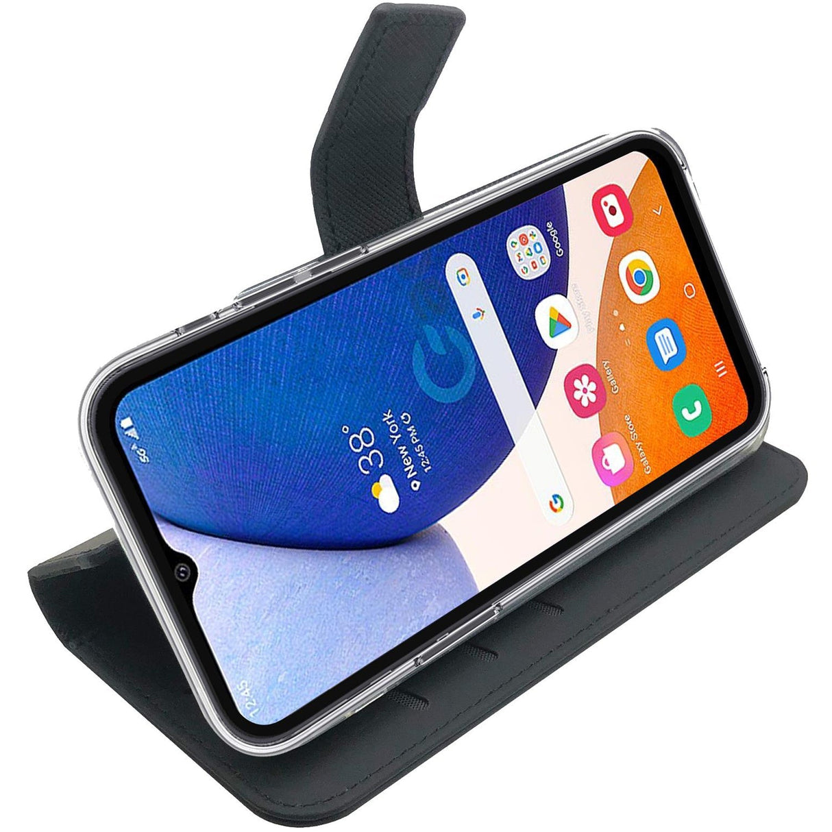 Celly Wallet Case Galaxy A14 5G Svart