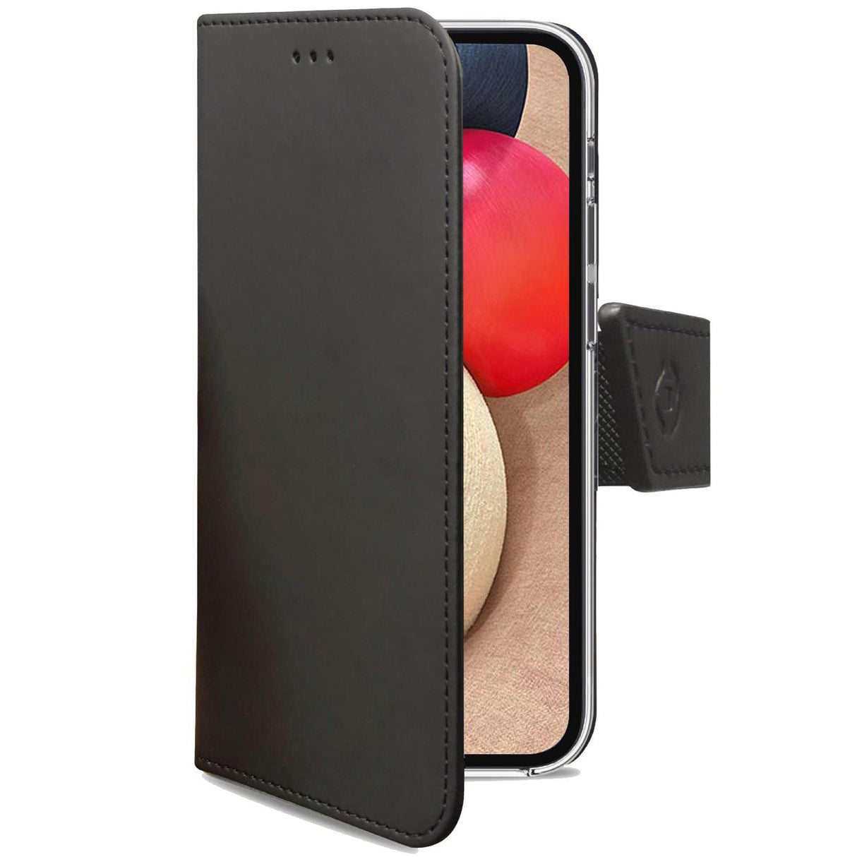 Celly Wallet Case Galaxy A02s SM-A025F Svart