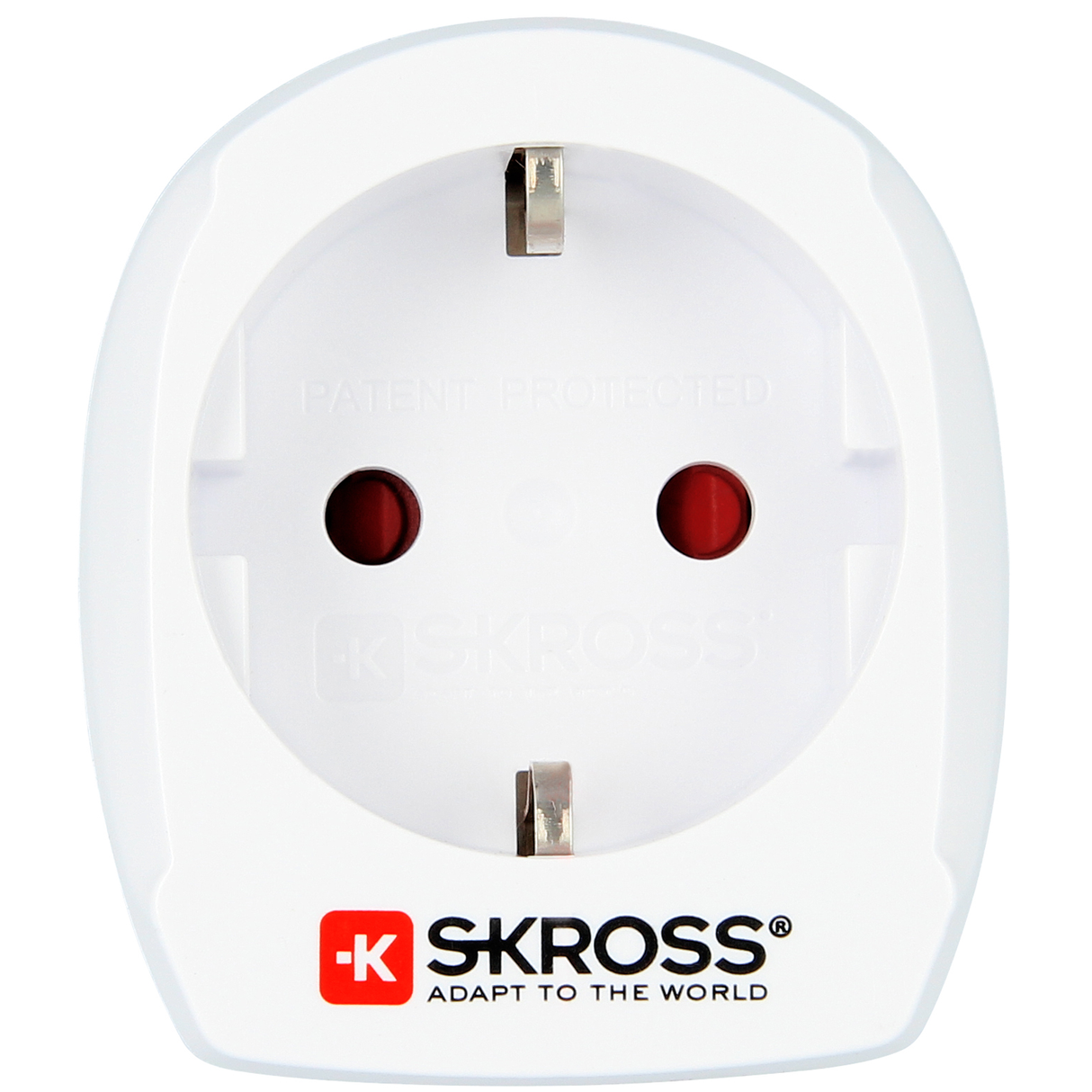 SKROSS Reseadapter Europa till Danmark Jordad