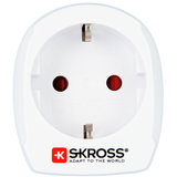 SKROSS Reseadapter Europa till Danmark Jordad