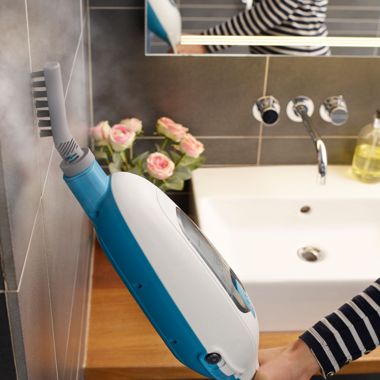 Black & Decker Ångmopp Steam Mop 5 i 1 - Black