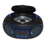 Denver Boombox FM-Radio CD USB Bluetooth TCL-212BTBU Svart/Blå