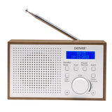 Denver Radio DAB+/FM Klocka Alarm DAB-46W Trä/Vit