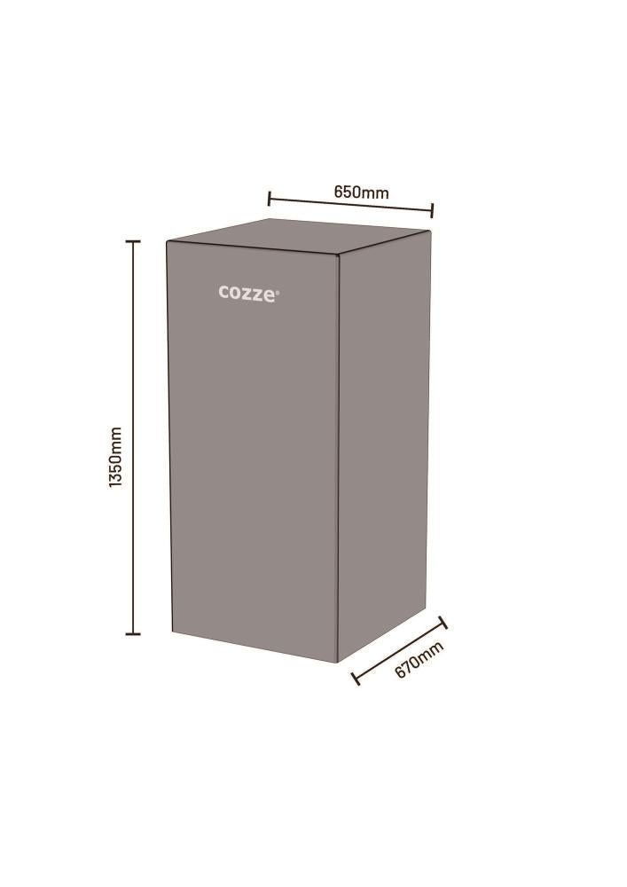 Cozze® överdrag till 110cm högt utebord, svart