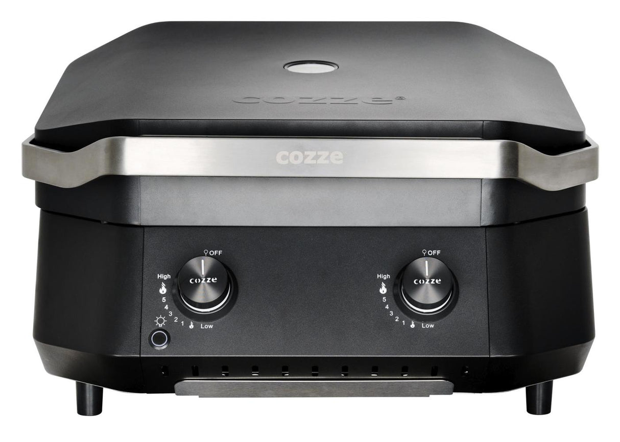 Cozze® G-500 Plancha med lock och två brännare med gasol 5,0 kW