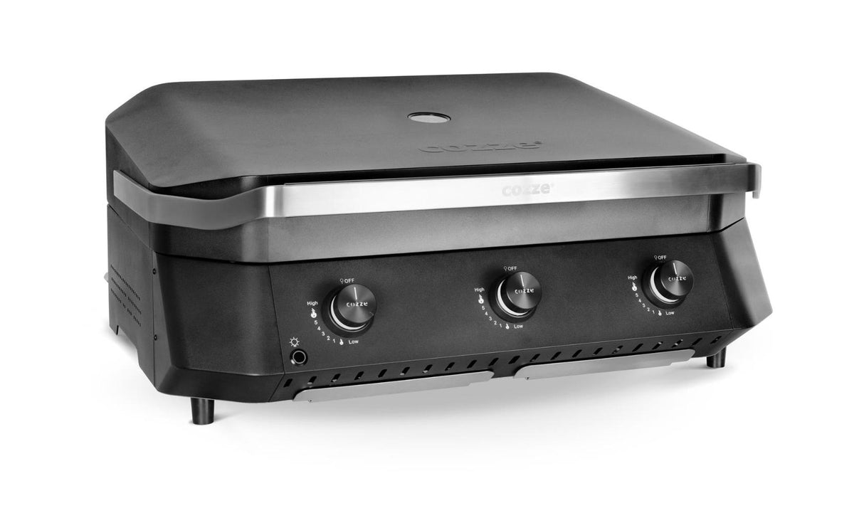 Cozze® G-800 Plancha med lock och tre brännare med gasol 7,0 kW