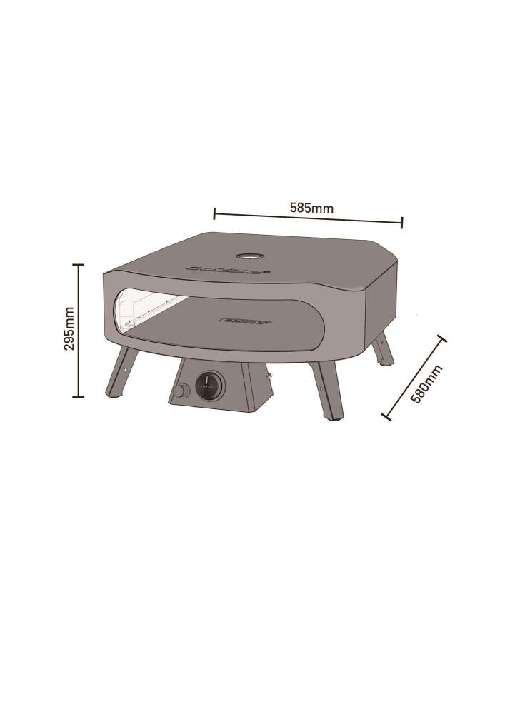 Cozze® 17" pizzaugn CLASSIC, gas, 30mbar