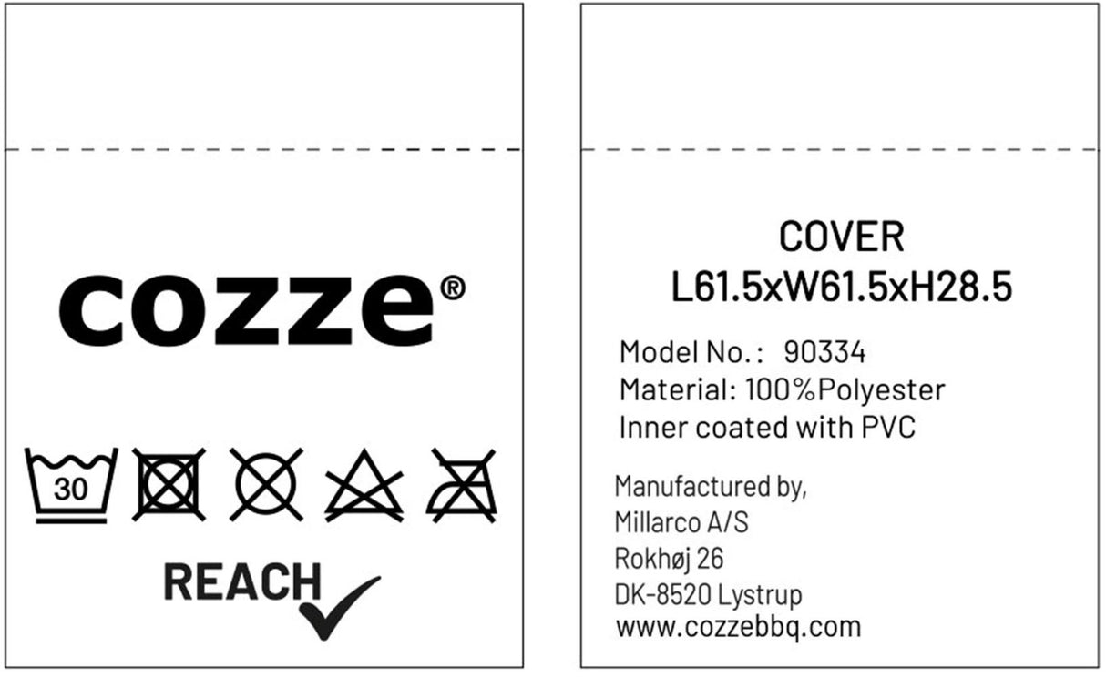Cozze® överdrag för 17" pizzaugn