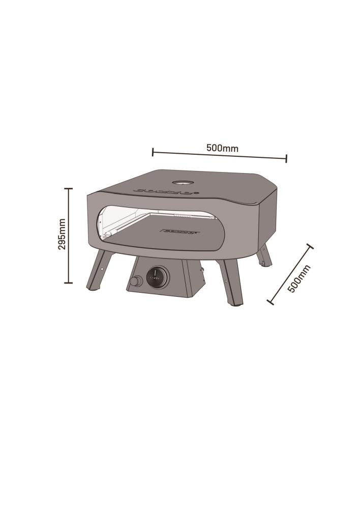 Cozze® 13" pizzaugn CLASSIC, gas, 30mbar