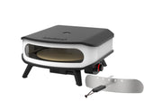Cozze® Rotate 17" pizzaugn med roterande pizzasten, LED-belysning och lucka