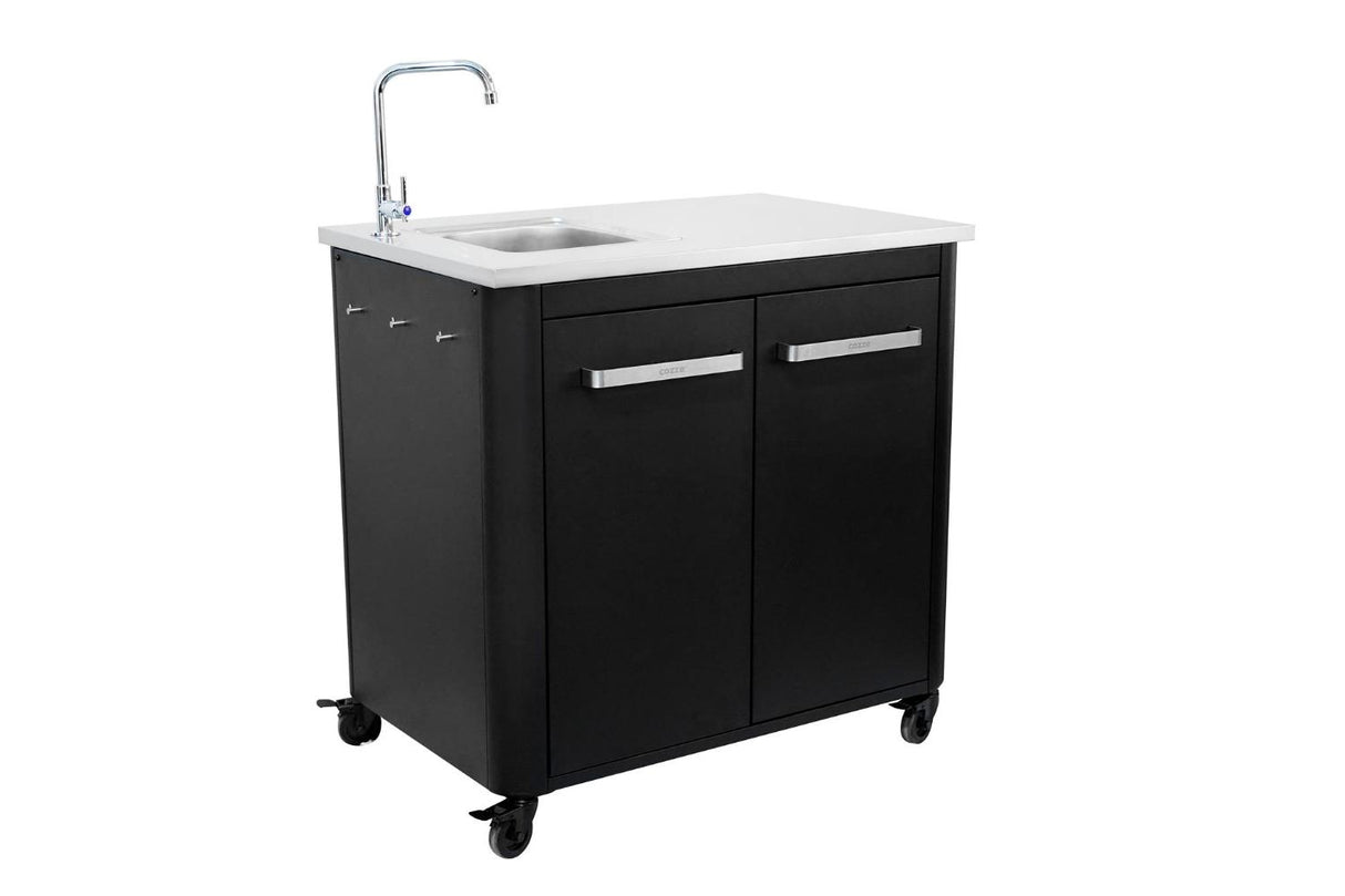 Cozze® utomhusbord L900 medstål diskho och kran