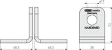 ABUS Ledhasp 115/100