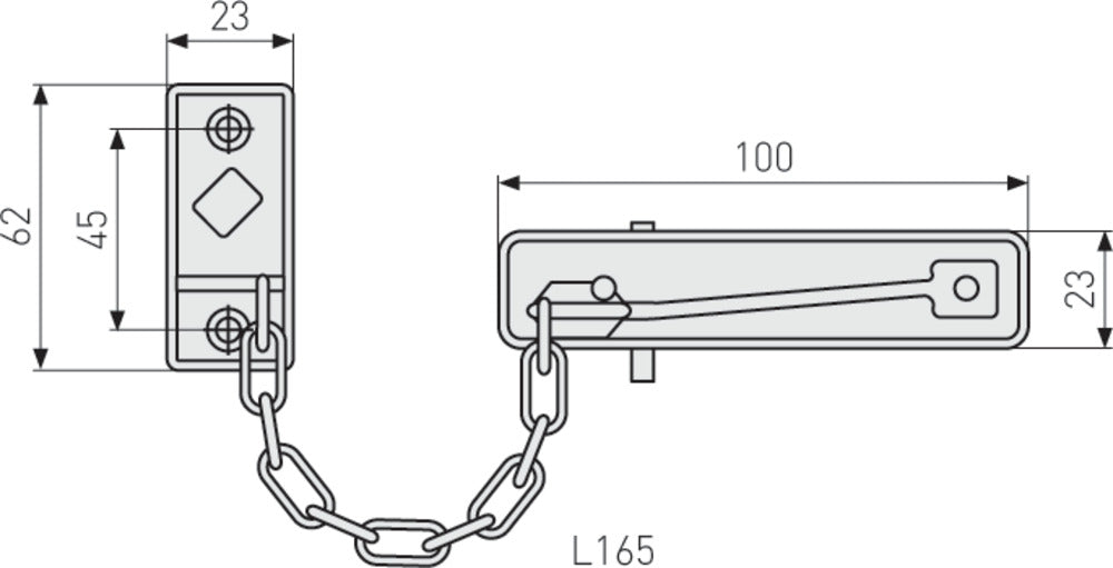 ABUS Dörrkedja SK69 N C