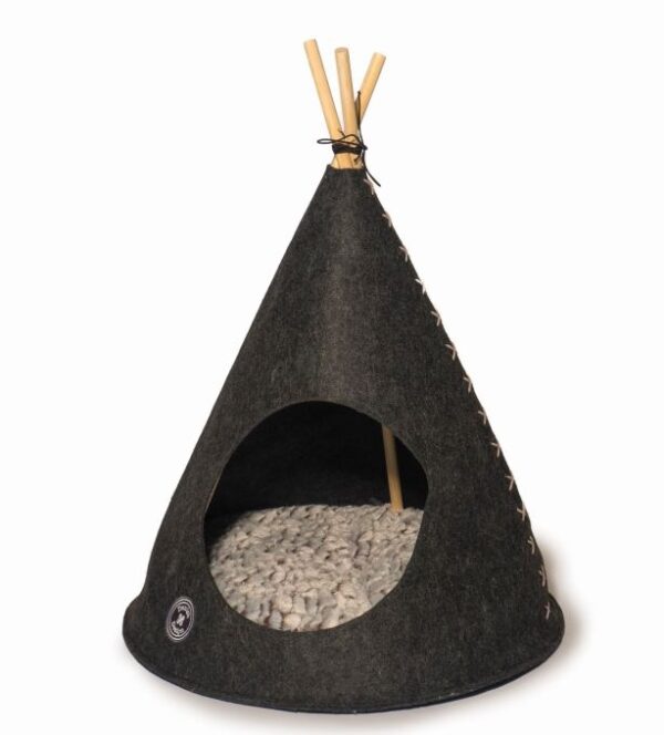 Danish Design Tee Pee Tält för Katt, Grå