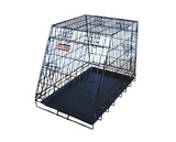 Travel dog car angled cage 75x48x57 cm